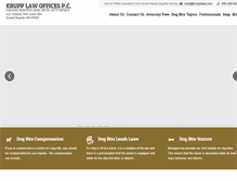 Tablet Screenshot of grandrapidsdogbiteattorney.com